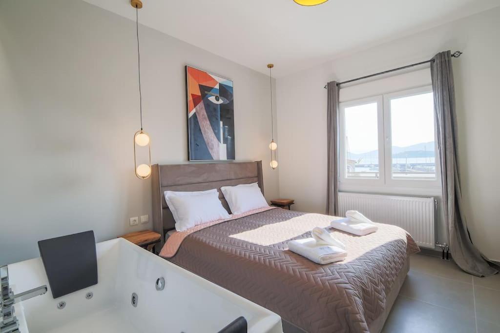 *Oasis* Best View Jacuzzi New Central Apartment Volos Buitenkant foto